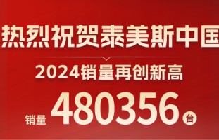 泰美斯中国2024销量再创新高！